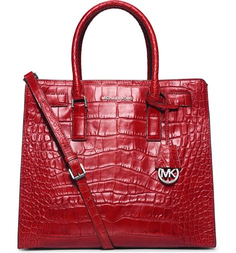 michael kors crocodile tote